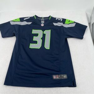 NFL Youth On the field Seattle Seahawks jersey Blue Chancellor #31 size: XL